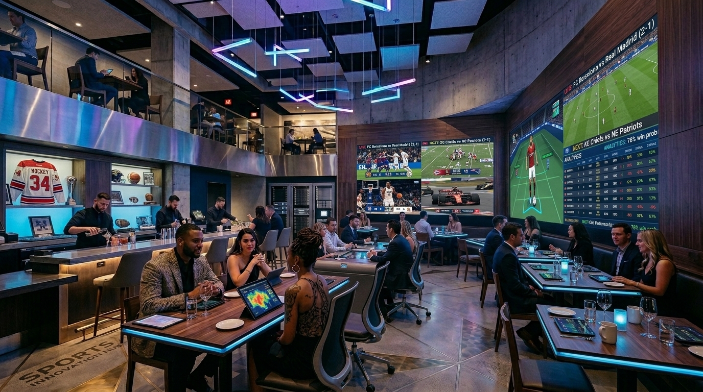 Large curved LED video wall installation