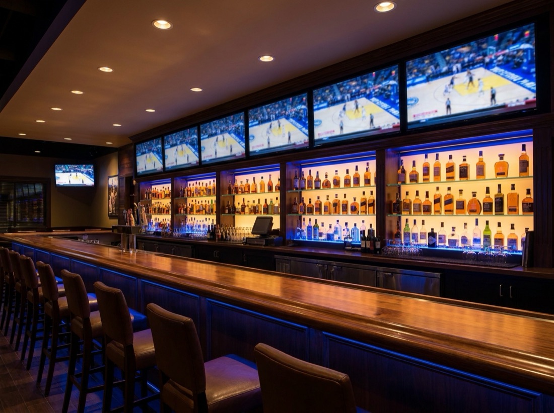 At the bar